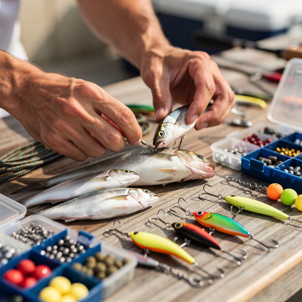 Burgers, Bait & Beer San Diego fishing tackle and live bait selection for San Diego anglers