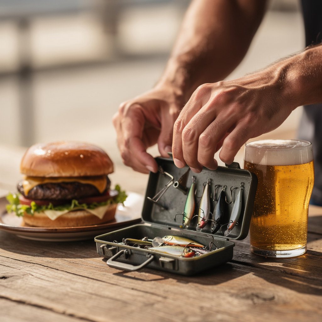 Burgers, Bait & Beer San Diego's unique offerings of fresh food, cold drinks, and fishing supplies
